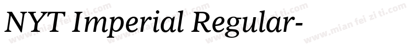 NYT Imperial Regular字体转换